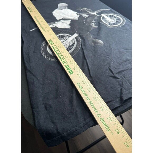 Pacsun Justin Bieber Stadium Tour Long Sleeve Tee Black Motorcycle Size Medium - Picture 6 of 6